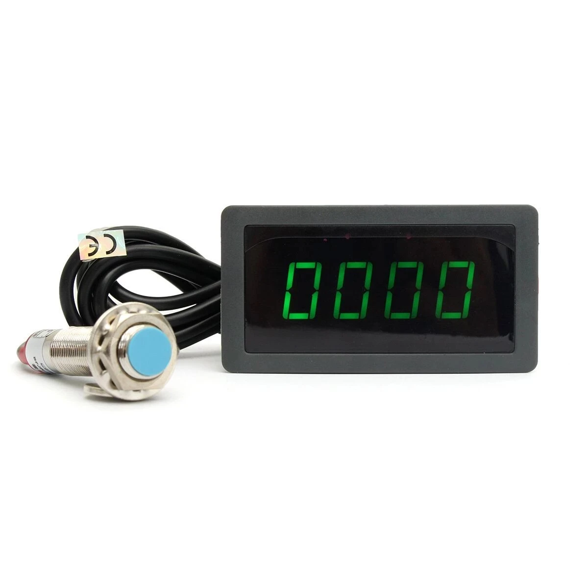 

AC 110V 220V Tachometer 4 Digit LED Digital Display otor Tachometer With Hall Sensor Magnet Ac Tachometer Set High Quality