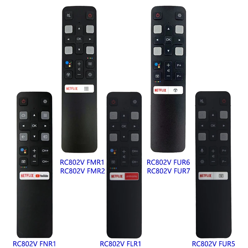 

New IR Remote Control RC802V FMR1 FNR1 FLR1 FUR6 for TCL TV 65P8S 49S6800Fs 49S6510Fs 55P8S 55Ep680 50P8S 49S6800Fs 49S6510Fs