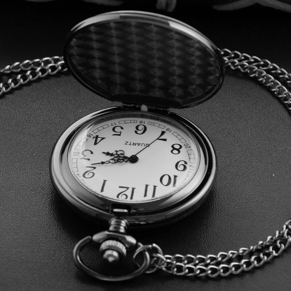 Reloj de bolsillo de cuarzo con colgante para hombre y mujer, rompecabezas misterioso, collar de moda Retro, el mejor regalo para estudiantes, 9/4/3