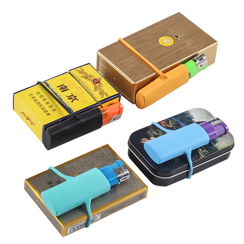 Silicone Lighter Case Cover Bag Lighter Cover Case Lighter Cigarette Case Box Integrated Bag Lighter Bag Protective Cover Gift