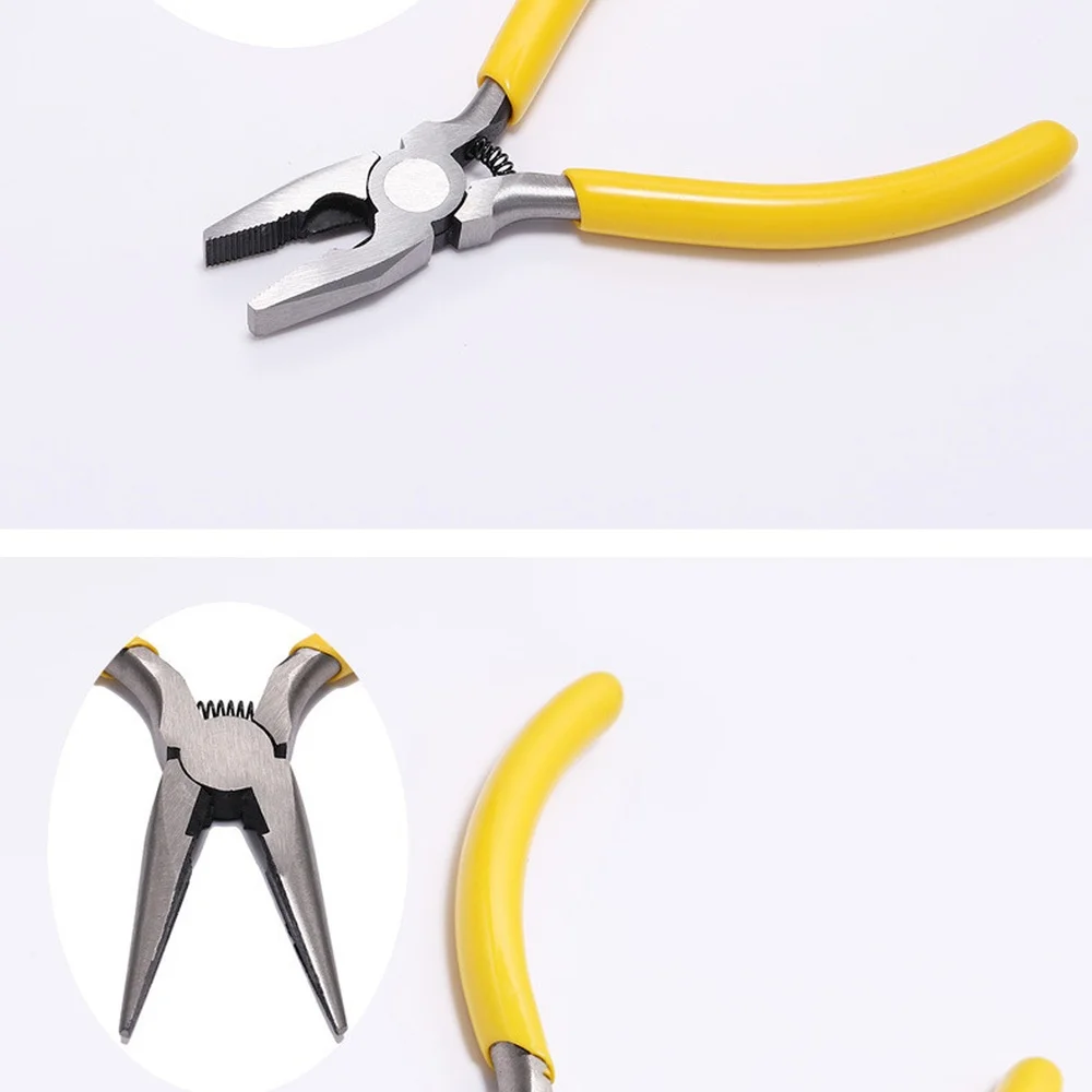 Jewelry Pliers Tools Set For Beading Wire Working Micro Needle Nose Cutting Pliers Crafts Making Handmade Repair Mini Hand Tool
