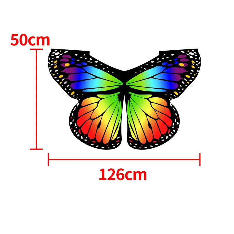 Bambini Butterfly Performance Wings accessori Cosplay Halloween Carnival puntelli costumi ad ala per ragazze ragazzi mantello Party FavorGift