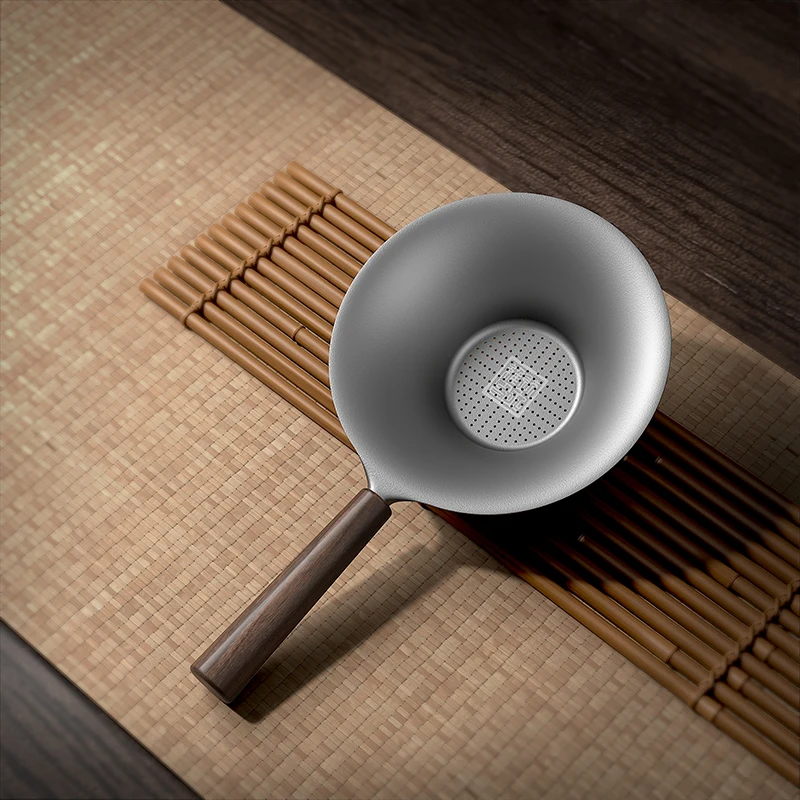 

Pure Titanium Tea Strainer Filter for Gongfu Tea Brewing Fine Mesh Titanium Filter Net Public Cup Accessories by TILIVING