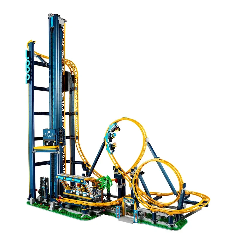 Compatibel 10303 Loops Coaster DIY Bouwsteen Achtbaan Model 3756pcs Bricks Speelgoed Set Splicing Pak Kinderen Verjaardagscadeautjes