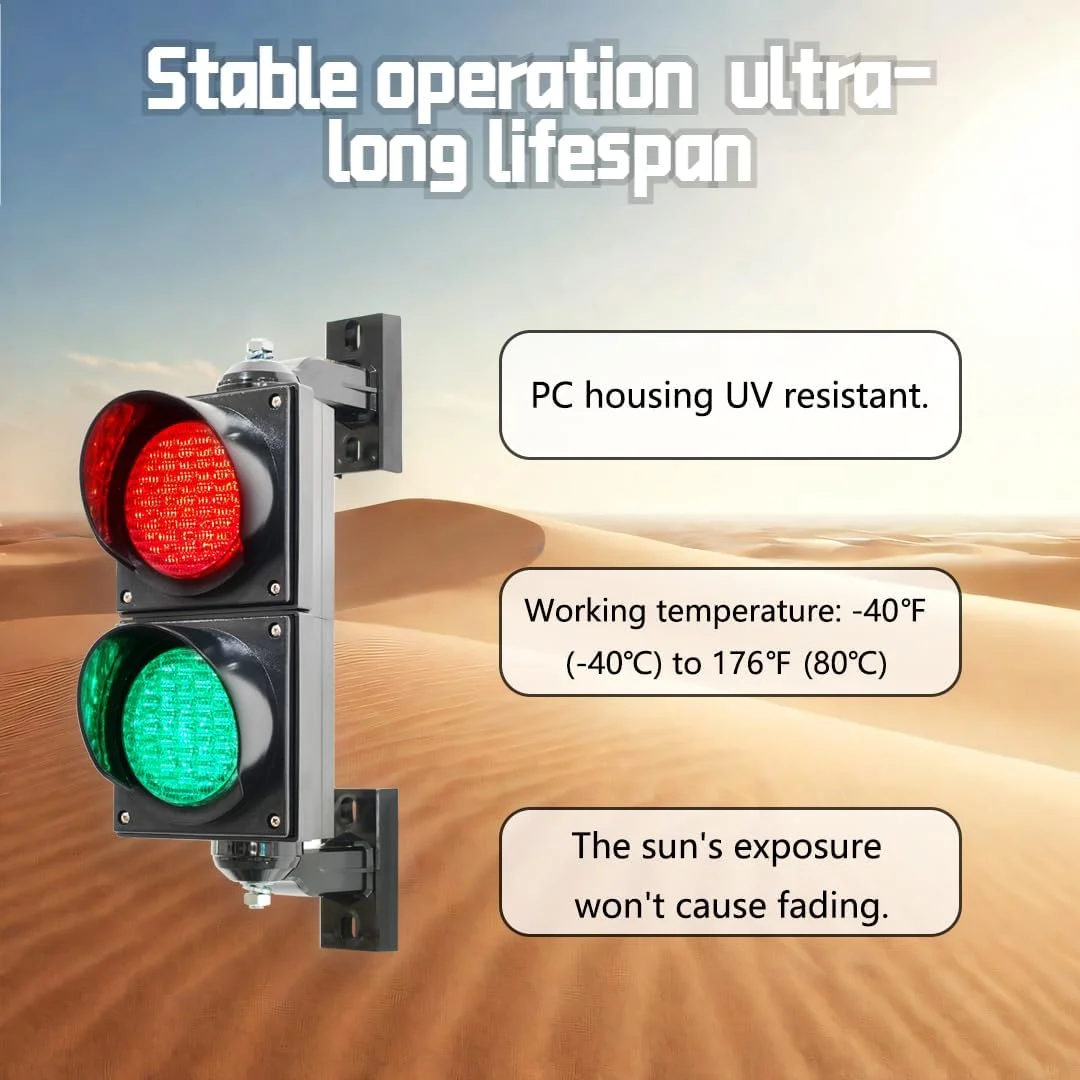 Led إشارة المرور 220 فولت إشارات تحذير لاسلكي للتحكم عن بعد أضواء إشارة الأمن أحمر أخضر عصا المرآب 100 مللي متر السلامة