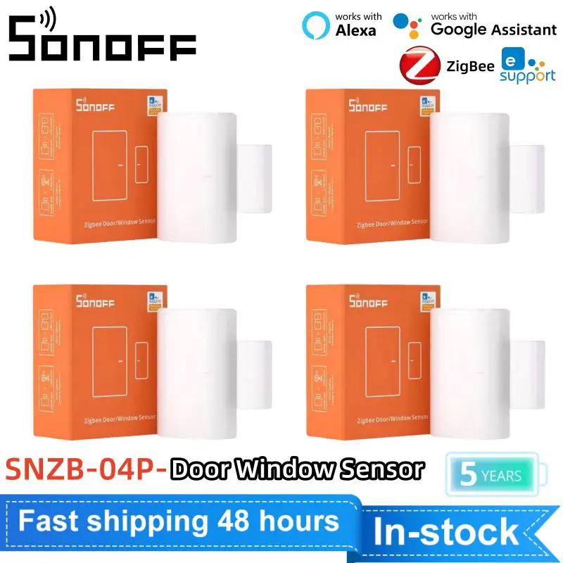 SONOFF SNZB-04P Zigbee Door Window Sensor Tamper Alert Local Smart Scene Linkage Smart Home Security Work With Alexa Google