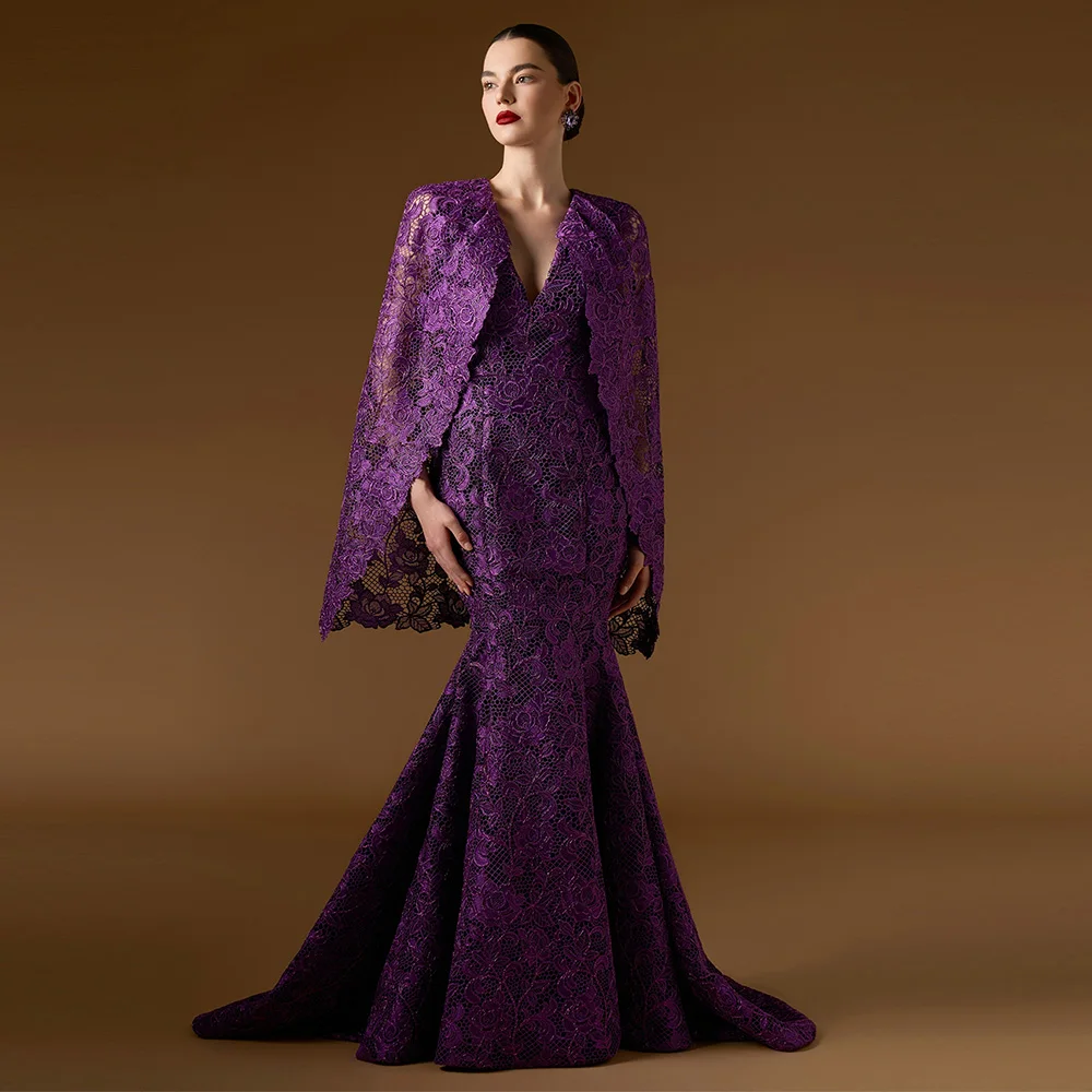 

Изысканное вечернее платье с кружевными аппликациями, на заказ, фасон «русалка», без рукавов, с V-образным вырезом, для торжественных мероприятий, сексуальное, в стиле знаменитостей