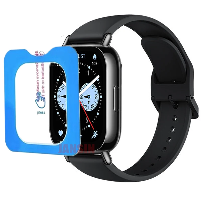 Película de vidro temperado para redmi watch 5 lite, fácil instalação com ferramenta de alinhamento, protetor de tela para xiaomi redmi watch 5 active