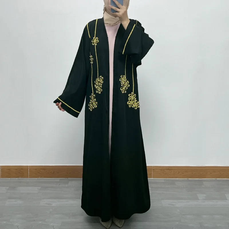 Moda Kimono musulmano Abaya Cardigan Ramadan Dubai turchia abiti Eid islamico sciolto confortevole Jalabiya per le donne