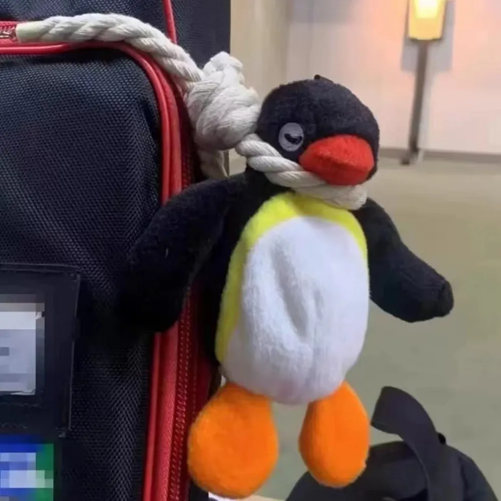 Funny Penguin Doll Keychain Cartoon Penguin Plush Toy Pendant Kawaii Women Bag Accessories Creative Stuffed Animal Doll Keychain