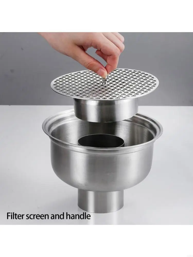 

Corrosion Resistant Circular Floor Drain Stainless Steels High Flows Drainage Floor Strainer for DN50/DN75 Drainage System