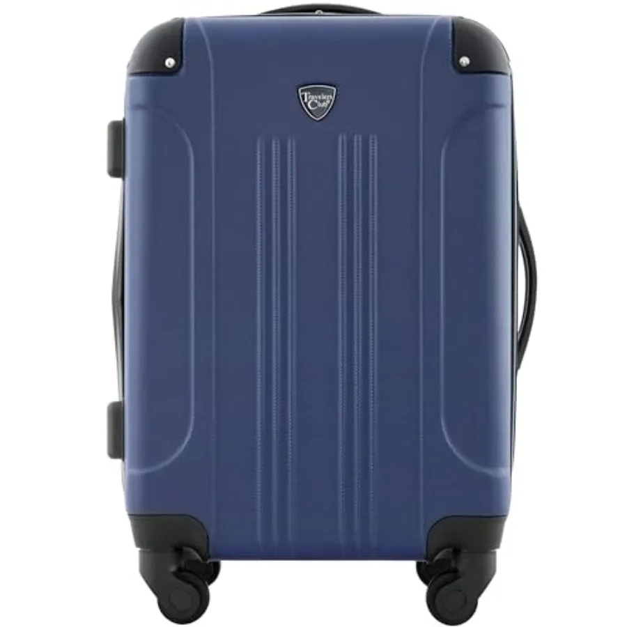 

Travelers Club Chicago Hardside Expandable Spinner Luggage Navy Blue 22 Carry-On