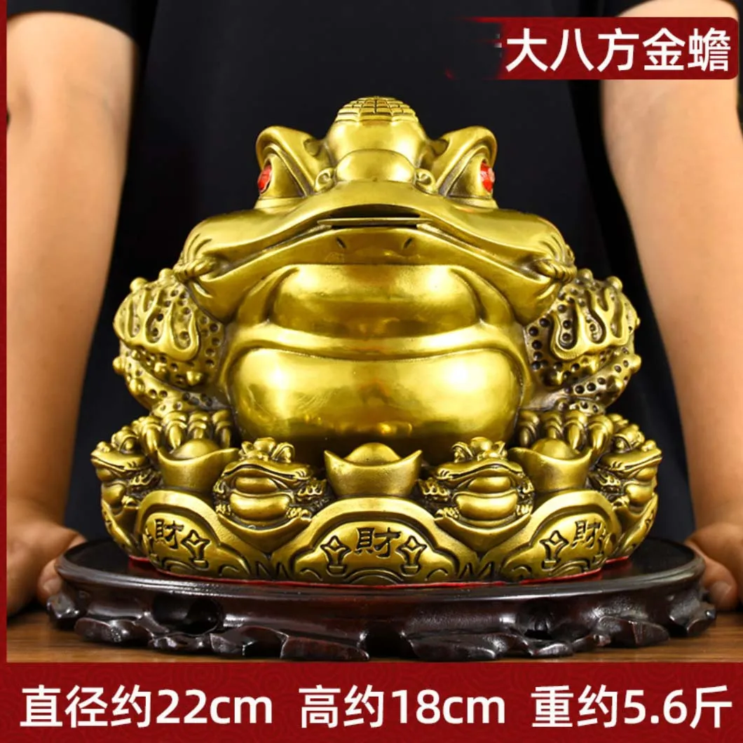 2023 NEW Asia Business booming Bring wealth money GOOD LUCK HOME SHOP Company ZHAO CAI JIN CHAN mascot statue