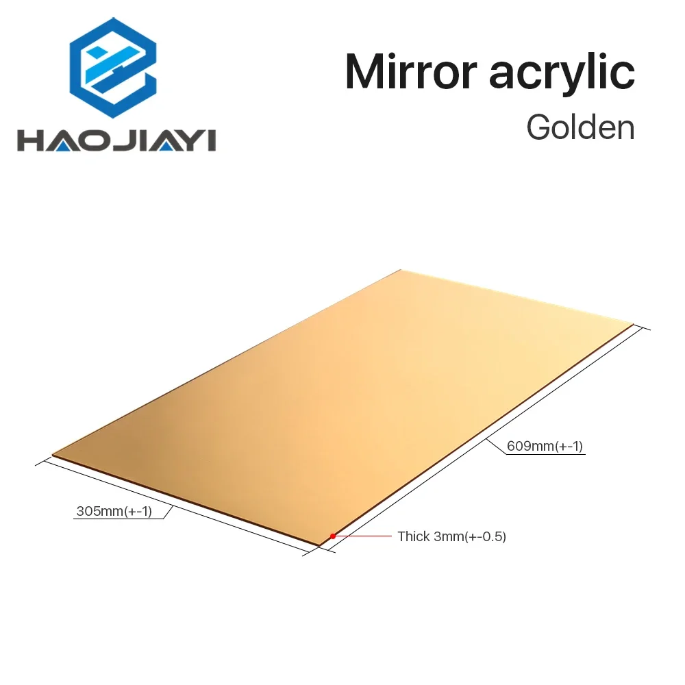 Specchio acrilico 5 pezzi oro argento 30 * 60 * 0,3 cm materiale di prova fai da te all'ingrosso per macchina da taglio e incisione Co2