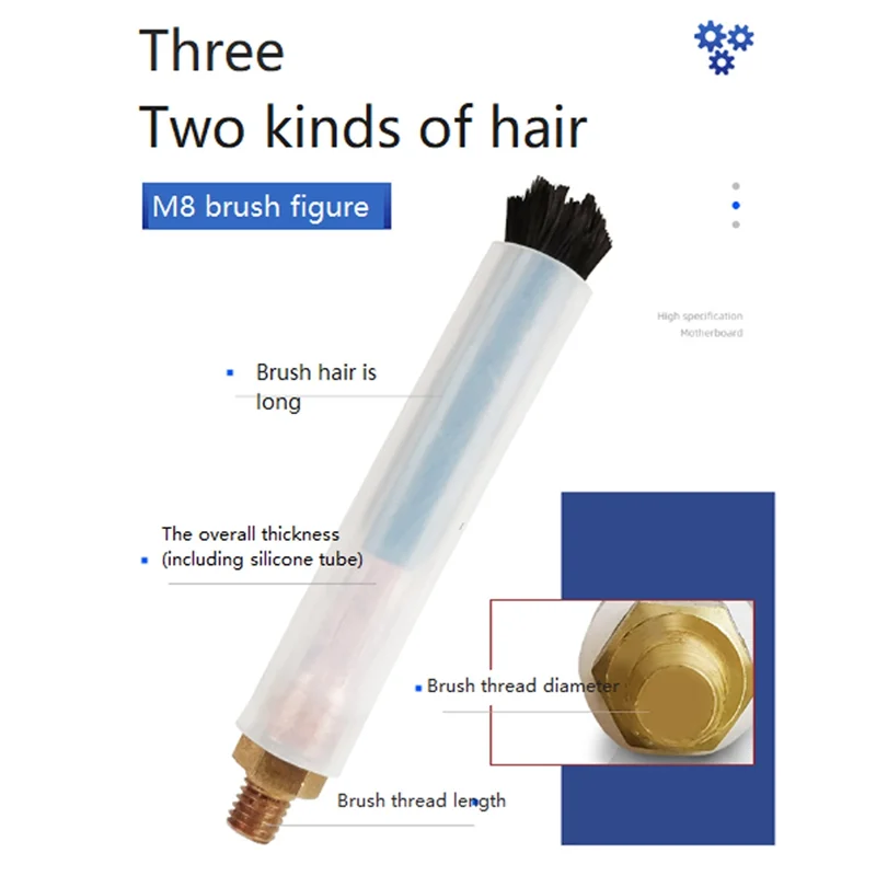 

Щетка для чистки сварки из углеродного волокна с резьбой AT44. Используется для очистки пассивальной и полированной стали после сварки TIG или MIG.