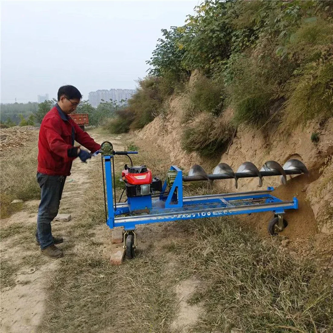 Screw drill, underground pipe crossing, anchor rod horizontal horizontal drilling machine