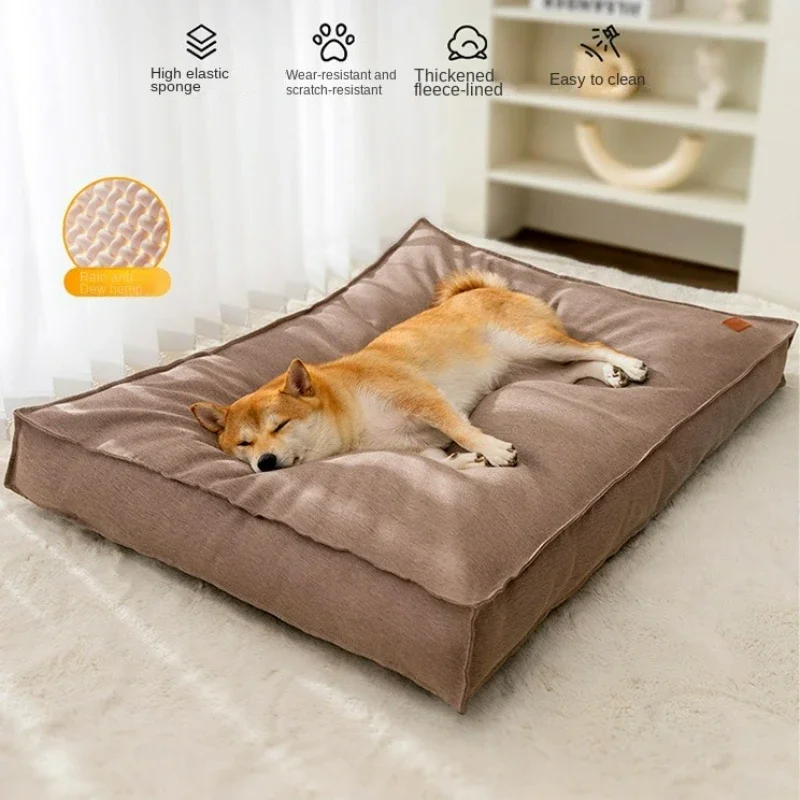 Winter Dog Mat Medium and Large Dogs Removable and Washable Four Seasons Universal Kennel Golden Retriever Puppy Pet Supplies