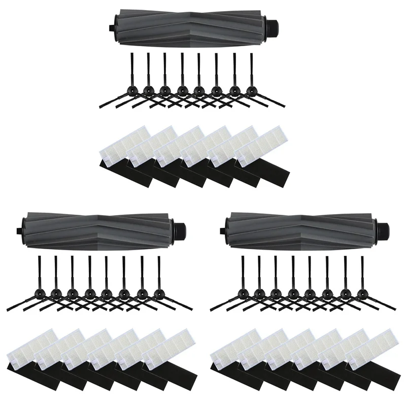 A005-3X مجموعة استبدال مرشح الفرشاة الجانبية لملحقات المكنسة الكهربائية الروبوتية Osoji 950