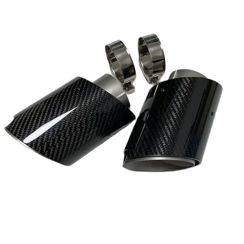 

1 piece Suitable for BMW F10 N20 cars with carbon fiber tail throat muffler tube refit general purpose exhaust pipe large outlet