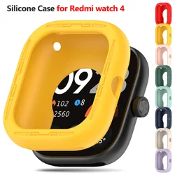 For Redmi watch 4 Silicone Case Bumper Smart Watch Accessories Protective Cover for Xiaomi Redmi Watch 4 Protector Frame
