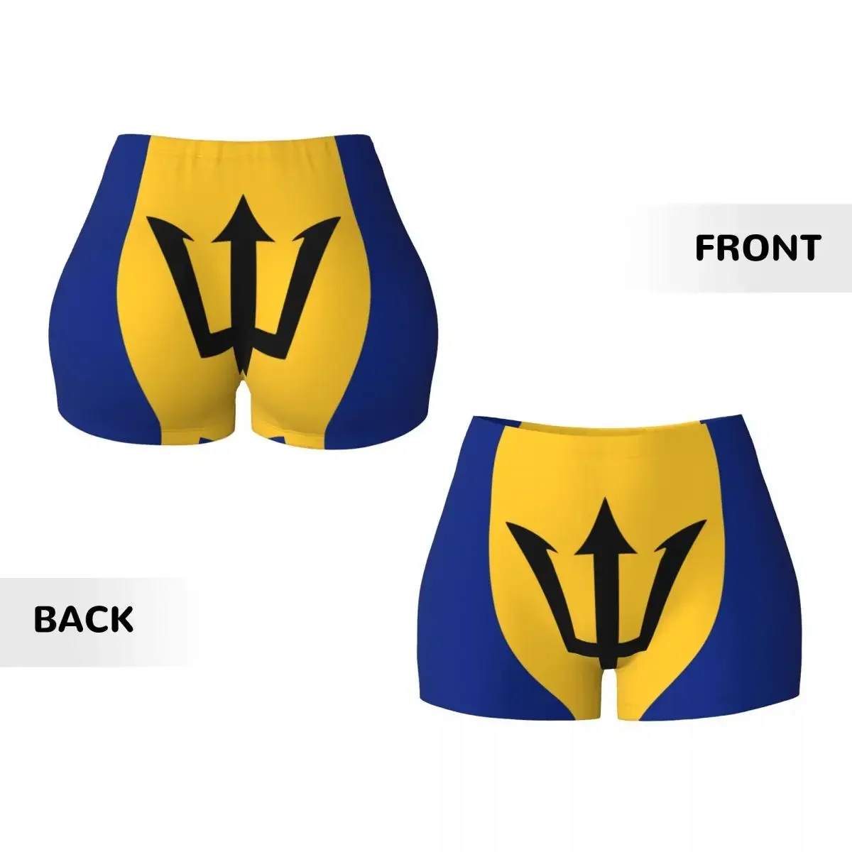 Women Yoga Shorts Barbados Flag Pattern printing Workout Shorts Fitness Quick-dry Ladies Yoga Gym Running Short Fashionable home