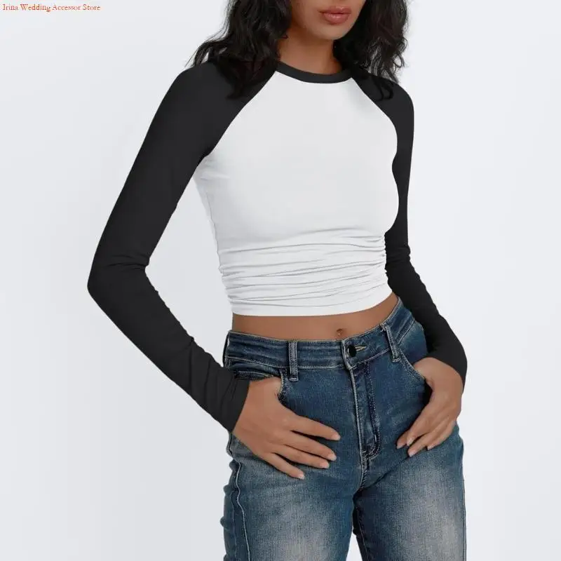 سترة G92D النسائية ذات الأكمام الطويلة والقابلة للتمدد والملونة