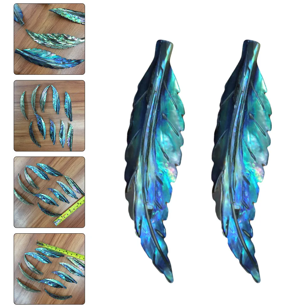 

2Pcs Creative Shaped DIY Pendant Abalone Shell Material Safe Durable Unique Gift for Friends Pendant