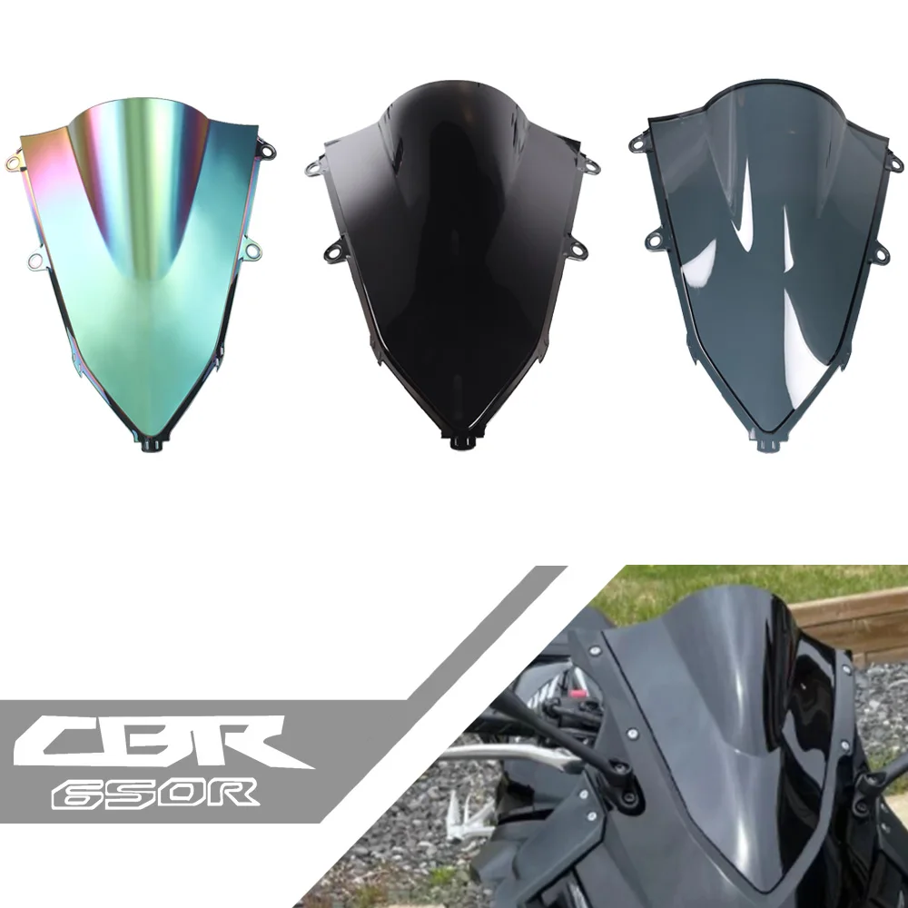 For HONDA CBR 650R CBR650 R 2019 2020 2022 2023 2024 CBR650R CBR500R CBR400R Motorcycle ABS Windshield Fairing Windscreen Screen