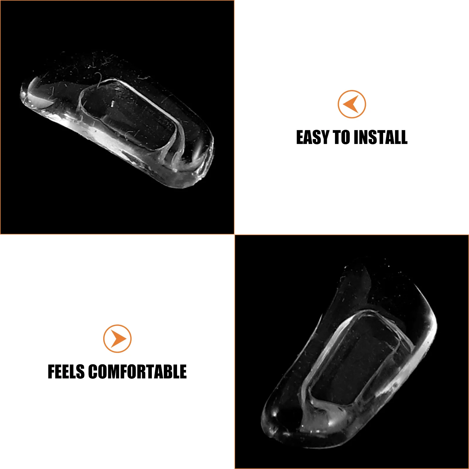 

6Pairs Silicone Glasses Nose Pads Soft Anti Slip Eyeglasses Nose Support Replacement Pads for Optical Frames Accessories