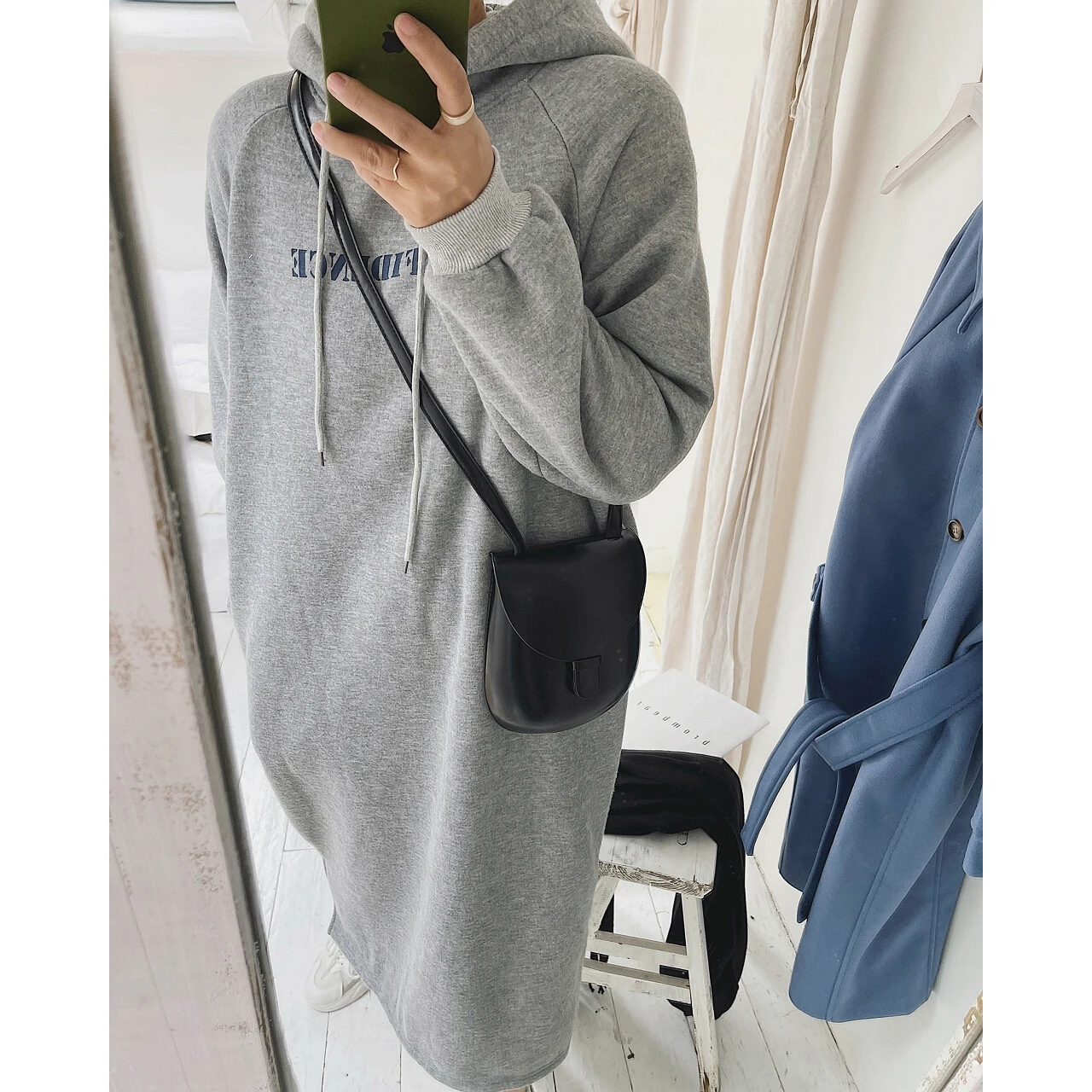 

2022 Women Autumn Winter Casual Long Dress Oversize Hoodies Sweatshirts Sweater Anime Tracksuit Blouse Pullover Party Oem New