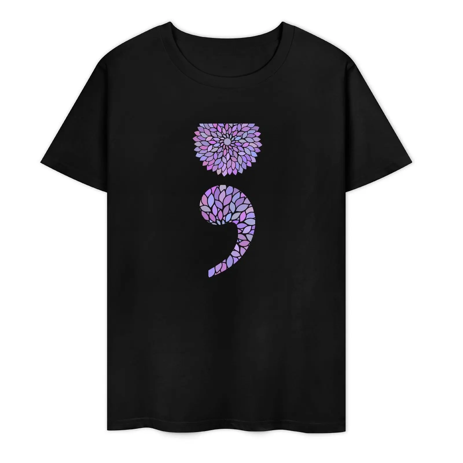 

Semicolon Mandala T-Shirt aesthetic clothes quick drying mens champion t shirts