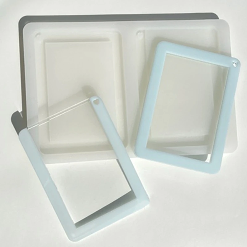 Photo Frame Decoration Silicone Mold Quicksand Mirror Epoxy Mold Resin Casting Pendant Mold Suitable for Diy Crafts