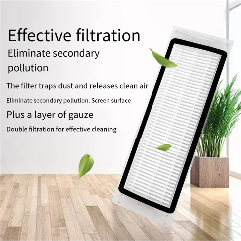 ABVI-HEPA Filter Hauptseitenbürste für Xiaomi Roboter Staubsauger Teile Zubehör für Roborock S50 S51 SDJQR01RR SDJQR02RR