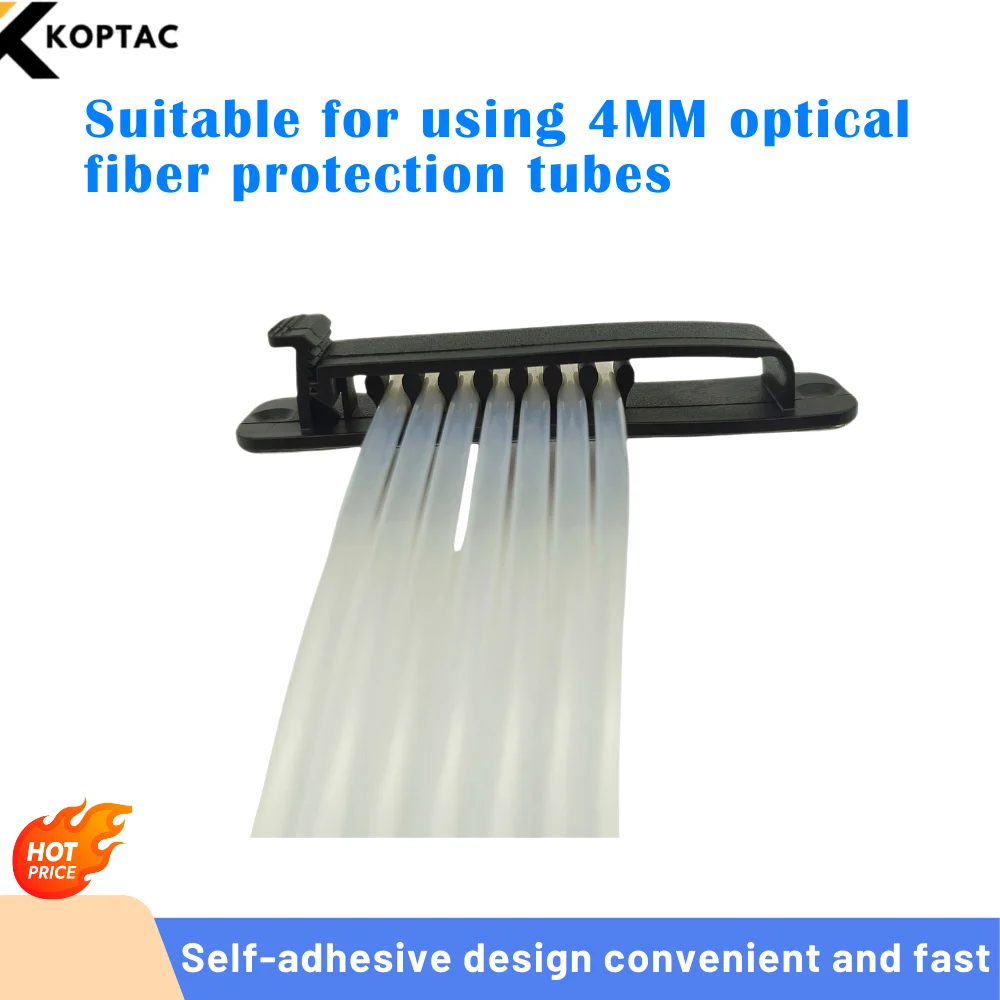 

Self-adhesive fiber optic protection tube fixing seat wire arrangement clip cable collecte clip wire card cable network for 4mm