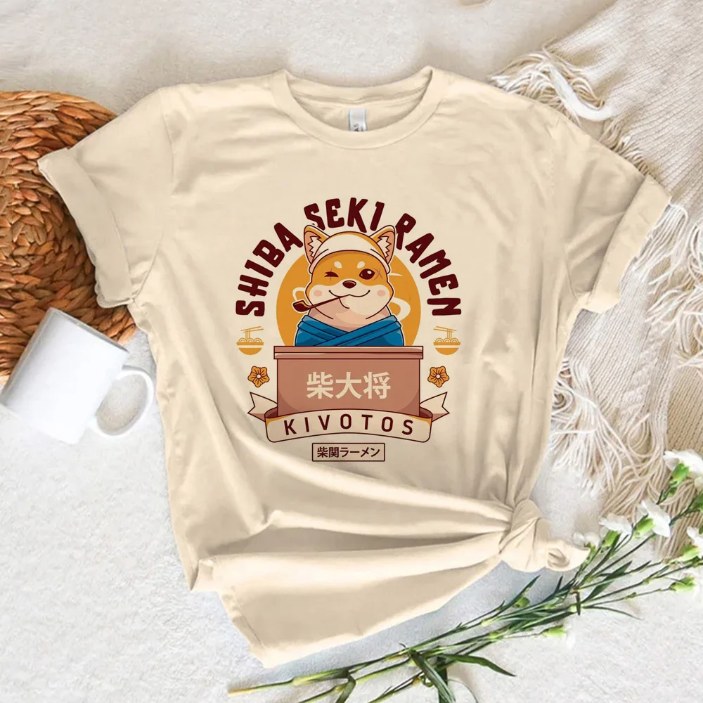 

Shiba Inu tshirt women graphic summer Japanese tshirt female comic designer funny clothing