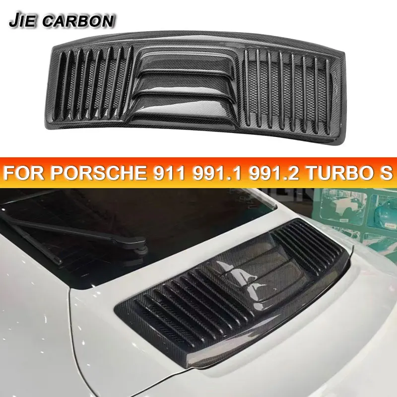 

For Porsche 991.1 991.2 GTS Carrera 12-18 Carbon fiber engine cover rear grille air intake duct car styling Upgrade body kit