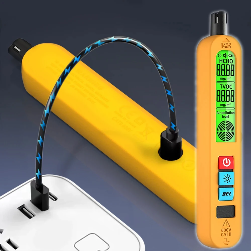 Big Discount BSIDE G2 Air Quality Detector with Mute Detection and Anti-Slip Sheath Formaldehyde HCHO TVOC Meter