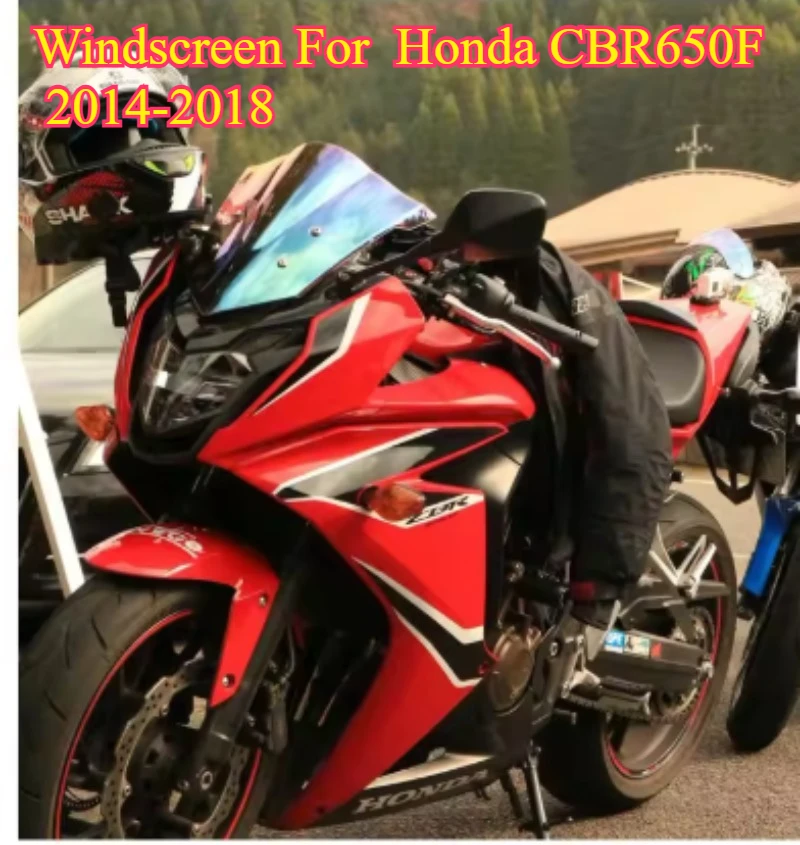 

DONGTING Windscreen for 2014 2015 2016 2017 2018 Honda CBR650F CBR 650 F Motorcycle Wind Screen Deflectors Windshield