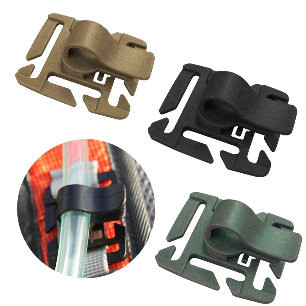 العلامة التجارية الجديدة أنبوب الشرب كليب خرطوم كليب تدوير كليب كيس الماء الملحقات حزام كليب التخييم تسلق شرب أنبوب كليب