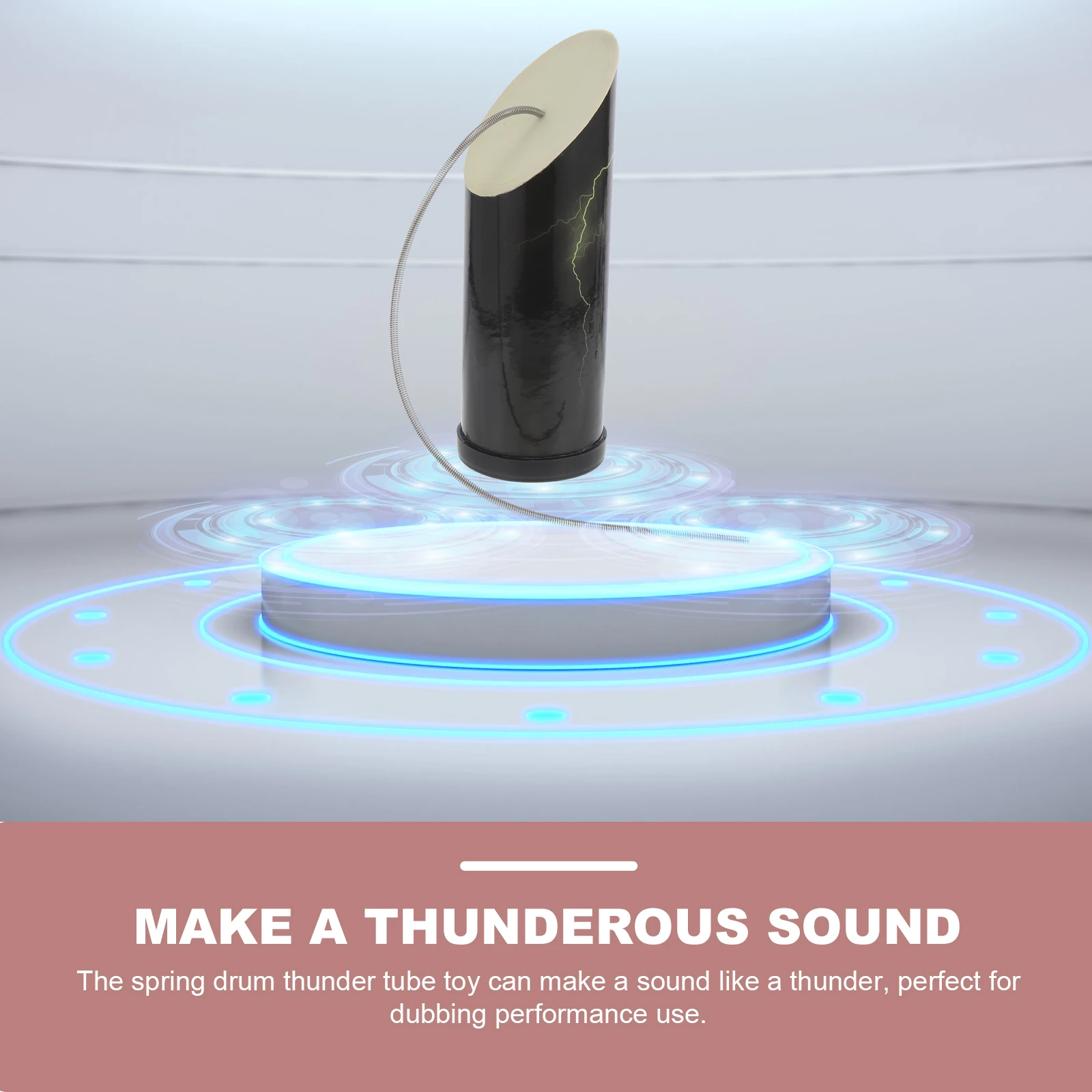 

Auditory Development Thunder Tube Toy Spring Drum Thunder Simulation Musical Instrument For Childrens Learning