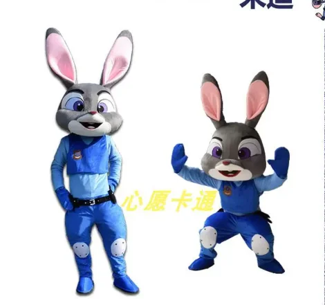 New Adult Halloween Christmas Cute Rabbit Mascotte Fancy Dress Cartoon Mascot Costume Plush Fancy Dress Mascot Costume