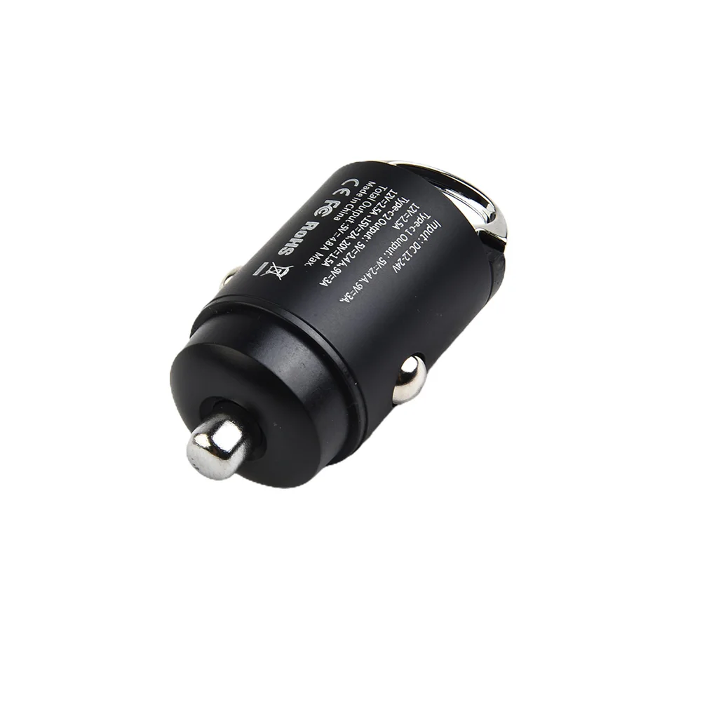 30W USB Car Charger Quick Charge QC PD 3.0 5A USB Type C Charge 12V-24V Car Fast Charging High Quality Car Accessories