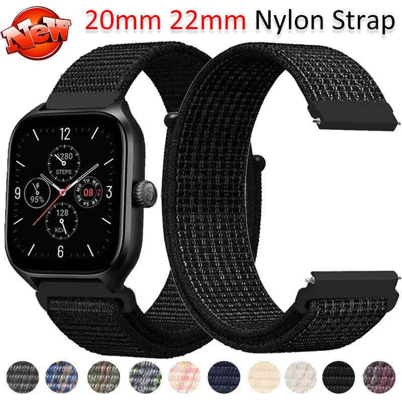 20mm 22mm Nylon-Schlaufenarmband für Samsung Galaxy Watch 7/6/5/4 5 Pro 6/4 Classic Huawei Watch 5 GT6-5-4 Pro 46mm Armband Uhrenband