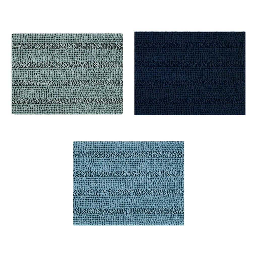 Waterproof And Durable Bathroom Carpet For Modern Look Stylish Non-slide Absorbent Easy To Clean turquoise 50 80