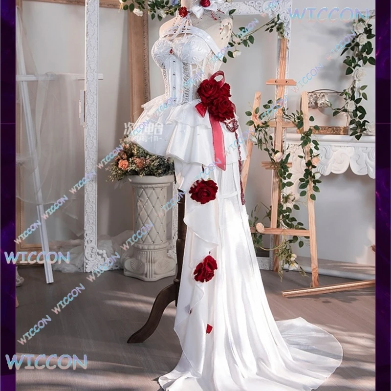 wona/Goddess Of Victory NIKKE Mihara Cosplay Costume White Bondage Chains Game Outfit Halloween Party Role Play Christmas