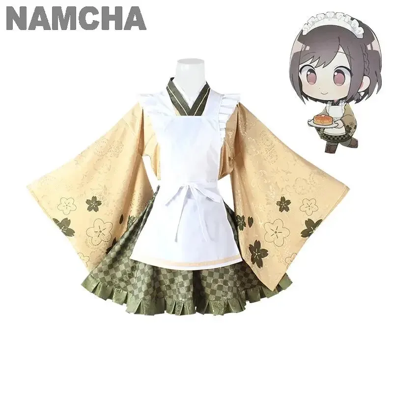 

Красочный сценический проект Sekai Shinonome Ena Школьная форма Костюм горничной Косплей Аниме Enanan Кимоно Юбка Плащ Ap WDs; 2'd,5.h;