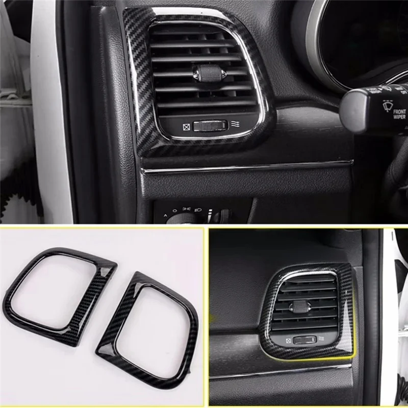 

AU28-Car Modification Interior Air Condition Outlet Vent Trim Side Air Vent Trim Frame For Jeep Grand Cherokee WK2 2011-19 Parts