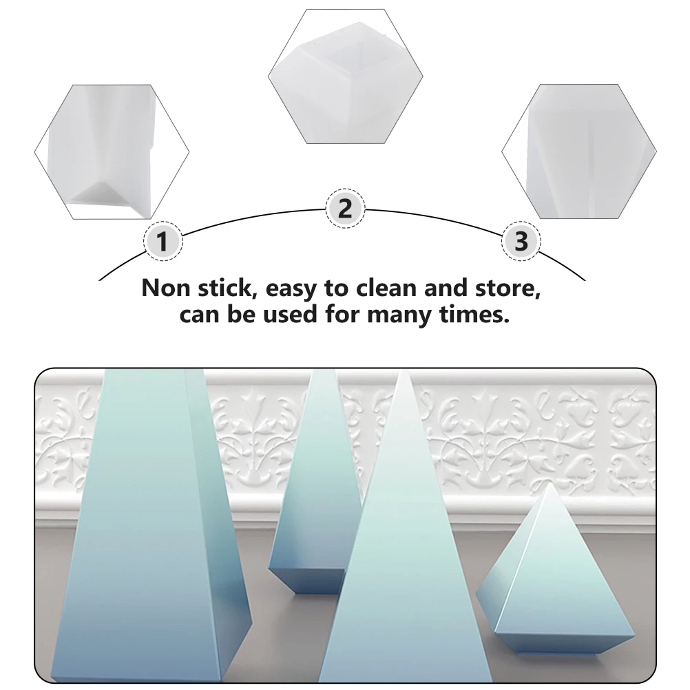 

4 Pcs Silicone Mold for H made Craft DIY Ring Cone Molds Jewelry Accessories Part Three dimensional Cone Shaped
