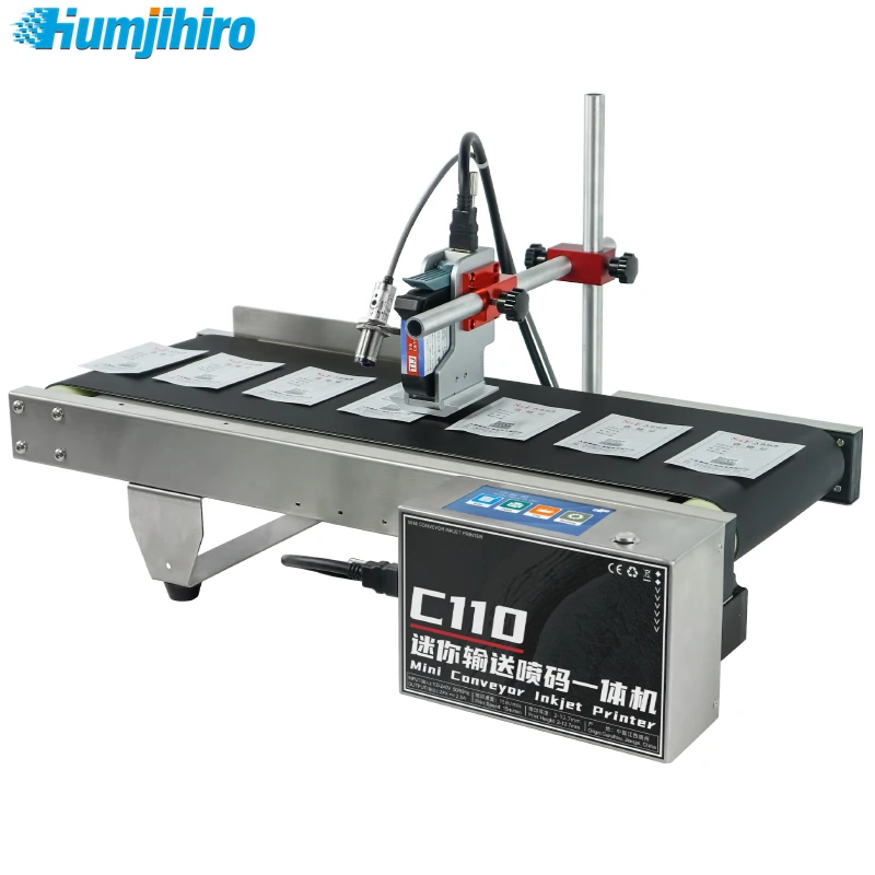 12.7/25.4mm Inkjet Printer Conveyor Belt Industry Conveyor Assembly ProductionLine Adjustable Speed Conveyor Belt ThermalPrinter