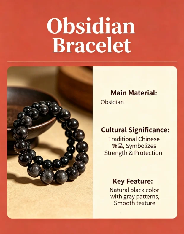 

Selected high-quality silver obsidian, with a distinct silver-white cat's eye effect and a lustrous and smooth surface.